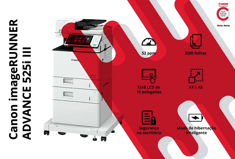 Impressora de Escritório – Canon imageRUNNER ADVANCE 525i III - CBCPortoNorte
