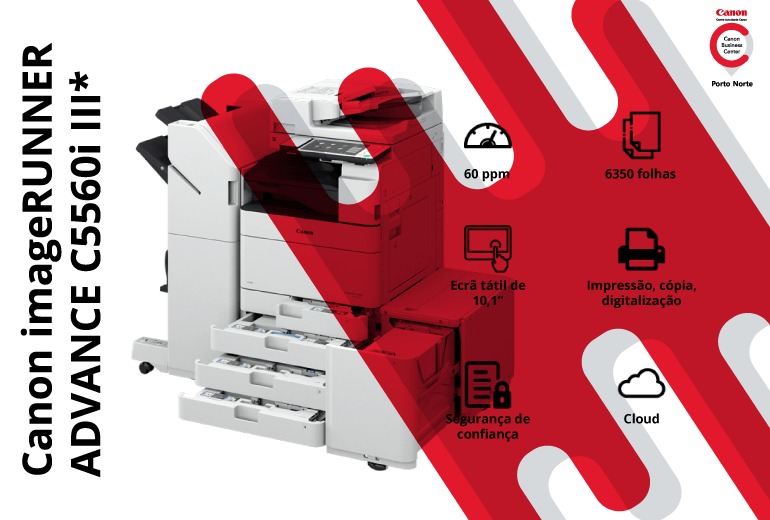 Impressora de Escritório - Canon imageRUNNER ADVANCE C5560i III* - CBC Porto Norte