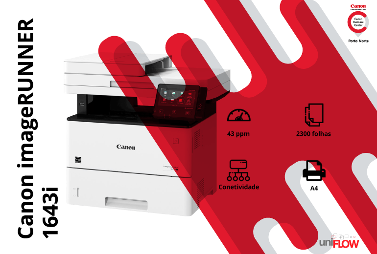 Impressora de Escritório - Canon imageRUNNER 1643i - CBC Porto Norte