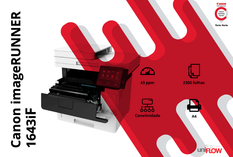 Impressora de Escritório – Canon imageRUNNER 1643i - CBC Porto Norte
