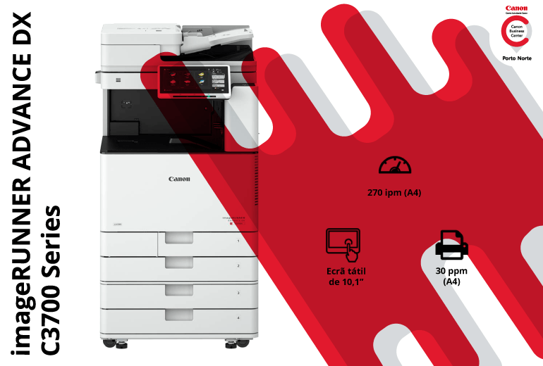 Impressora de Escritório - Canon imageRUNNER ADVANCE DX C3700 Series - CBC Porto Norte
