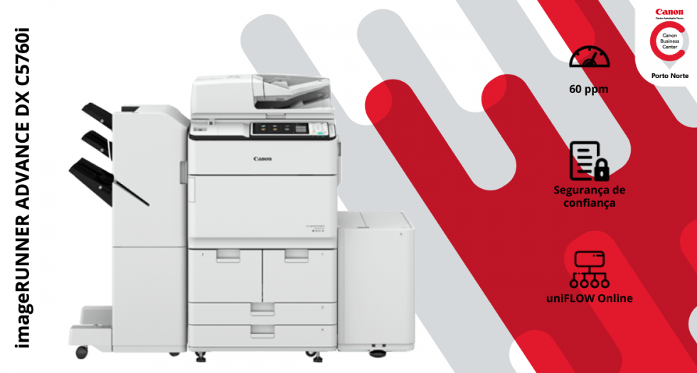 Equipe o seu Escritório com a Impressora – Canon imageRUNNER ADVANCE DX C5760i - CBC Porto Norte