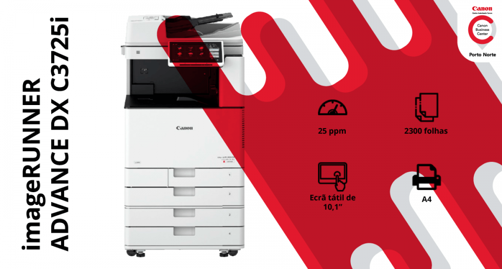 Impressora de Escritório - imageRUNNER ADVANCE DX C3725i - CBC Porto Norte